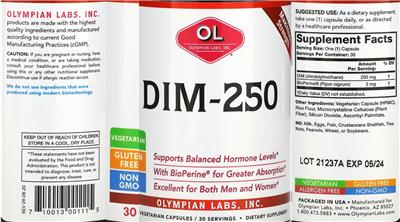 DIM-250 label
