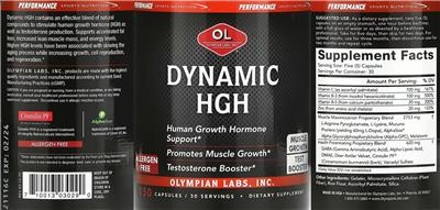 Dynamic HGH label