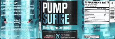 PumpSurge Watermelon label