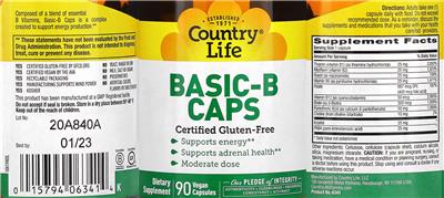 Basic-B Caps label