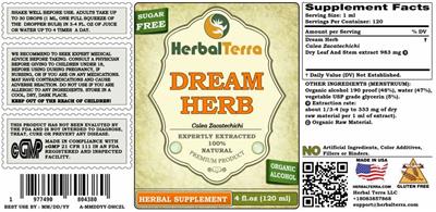 Dream Herb label