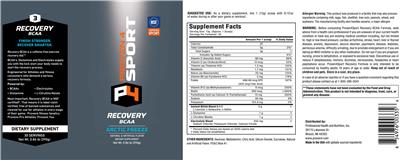 Recovery BCAA Arctic Freeze label