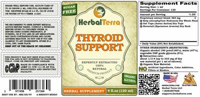 Thyroid Support label