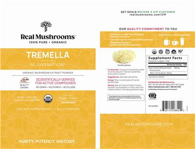 Tremella Powder label