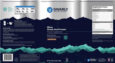 Whey Grass-fed Protein Chocolate label