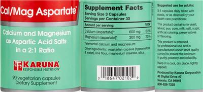 Cal/Mag Aspartate label