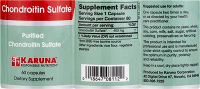 Chondroitin Sulfate label
