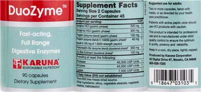 DuoZyme label