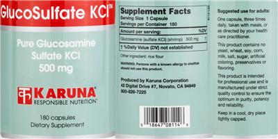 GlucoSulfate KCl label
