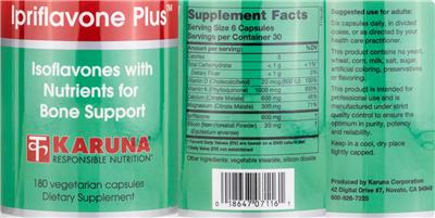 Ipriflavone Plus label