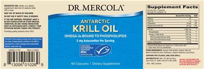 Antarctic Krill Oil label