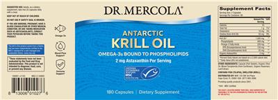 Antarctic Krill Oil label