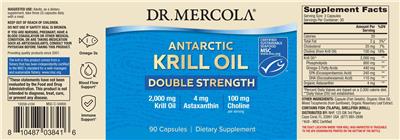 Antarctic Krill Oil Double Strength label