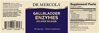Gallbladder Enzymes label