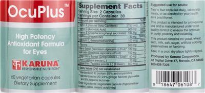 OcuPlus label