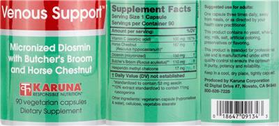 Venous Support label