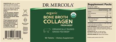 Organic Bone Broth Collagen from Beef label