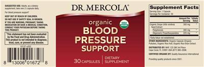 Organic Blood Pressure Support label