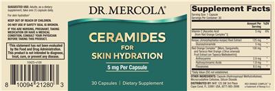 Ceramides for Skin Hydration 5 mg label