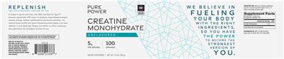 Creatine Monohydrate 5 g Unflavored label