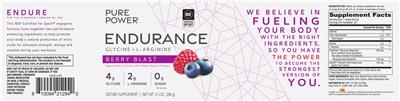 Endurance Berry Blast label