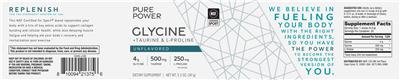 Glycine + Taurine & L-Proline Unflavored label