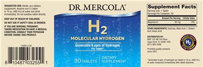 H2 Molecular Hydrogen label