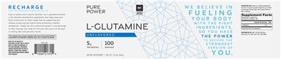 L-Glutamine Unflavored label