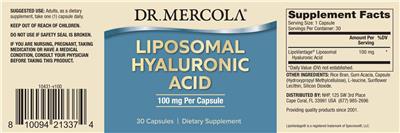 Liposomal Hyaluronic Acid label
