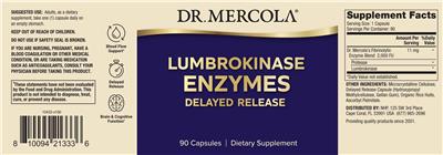 Lumbrokinase Enzymes Delayed Release label