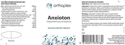 Anxioton label