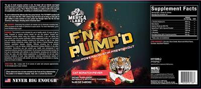 F'N Pump'd Cat Scratch Fever label