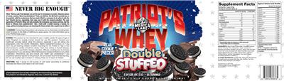 Patriot's Whey Double Stuffed label