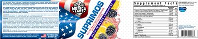 Suprimos Back In Black Lemonade label