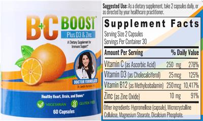 B+C Boost label