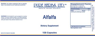 Alfalfa label