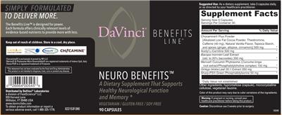 Neuro Benefits label