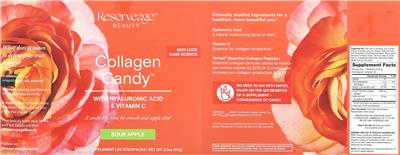 Collagen Candy Sour Apple label