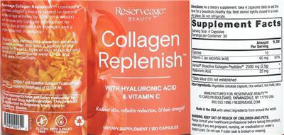 Collagen Replenish label