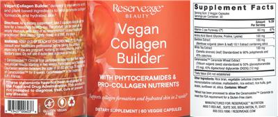 Vegan Collagen Builder label