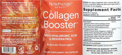 Collagen Booster label