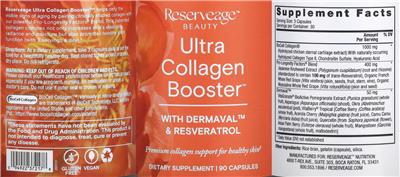 Ultra Collagen Booster label