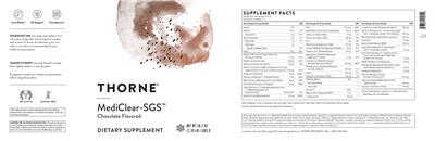 MediClear-SGS Chocolate Flavored label