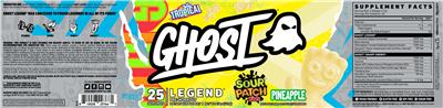 Legend Sour Patch Kids Pineapple label