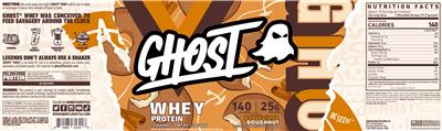 Whey Protein Apple Cider Doughnut label