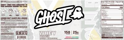 Whey Protein Frosted Sugar Cookie label