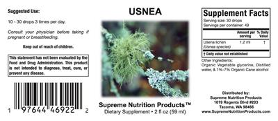 Usnea label