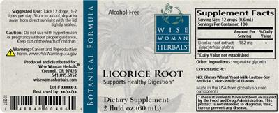 Licorice Root label