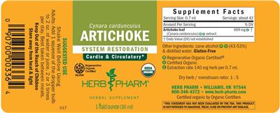 Artichoke label