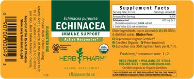 Echinacea label